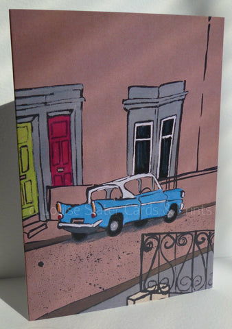 Ford Anglia Greeting Card