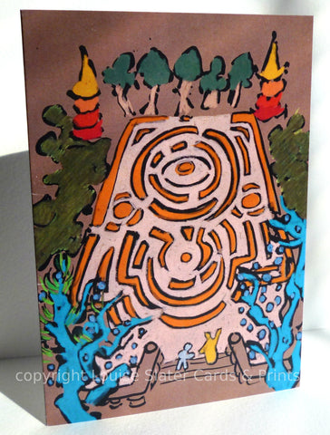 Labyrinth Greeting Card