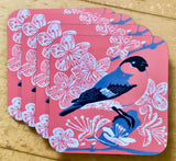 Bullfinch Coasters by Louise Slater