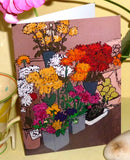 Flower Stall Multi-Design Pack of 5 Greeting Cards