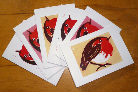 Robins Multi - Pack of 6 Christmas Cards