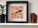 Longtail linocut print by Louise Slater