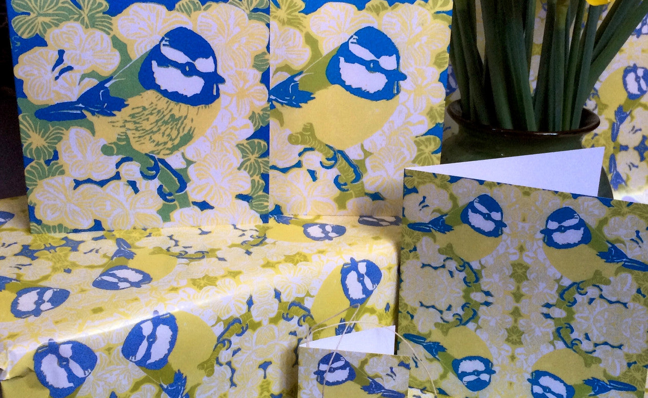 Blue Tit Cards by Louise Slater